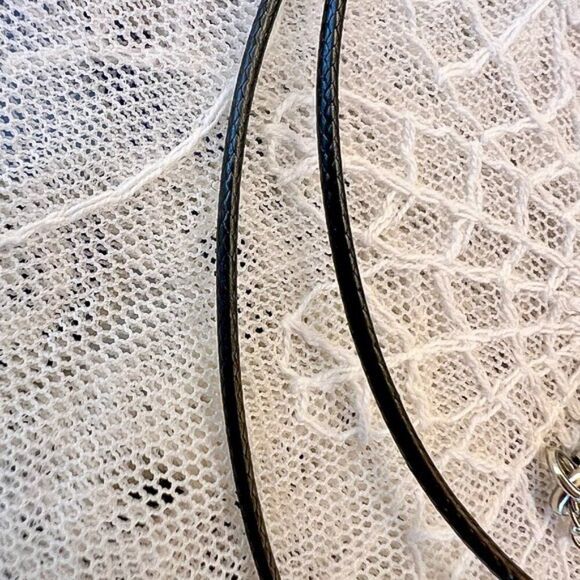 Dainty Enamel Maltese Cross Reversible Charm Necklace - Picture 6 of 7